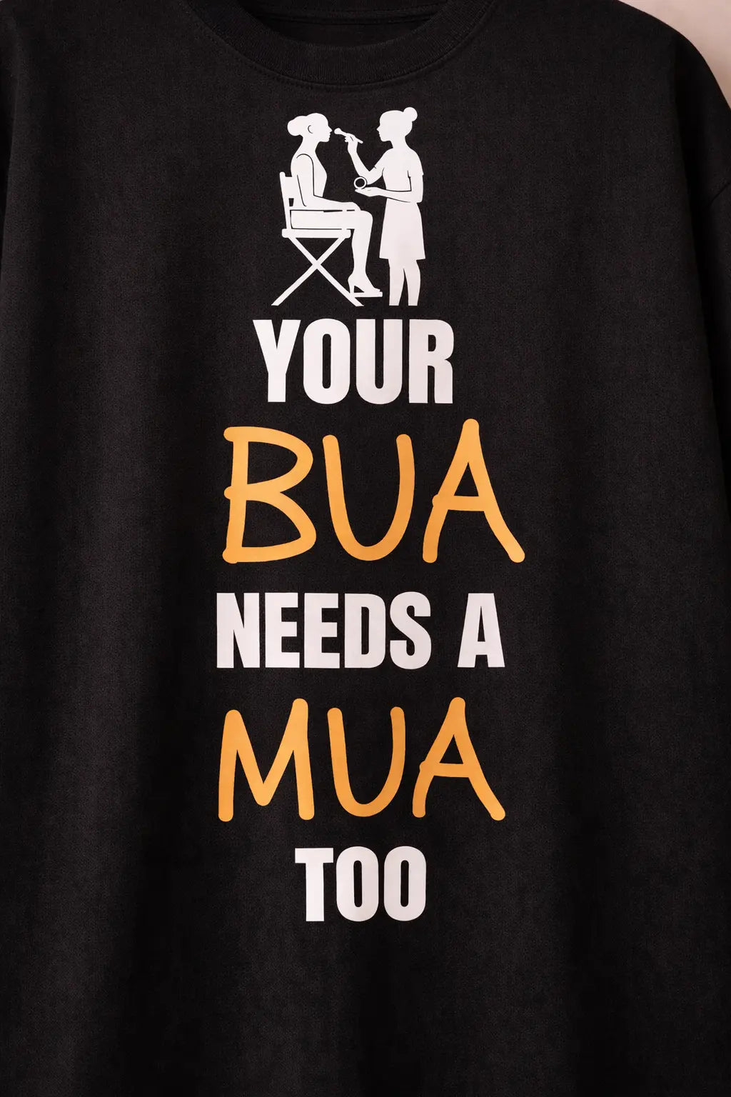 Your bua needs MUA black oversized  t-shirt