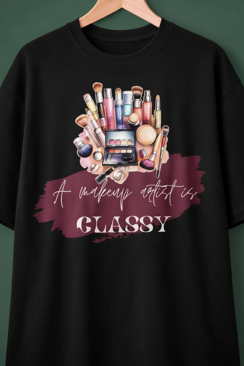 Classy MUA black oversized  t-shirt