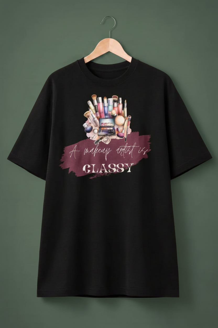 Classy MUA black oversized  t-shirt