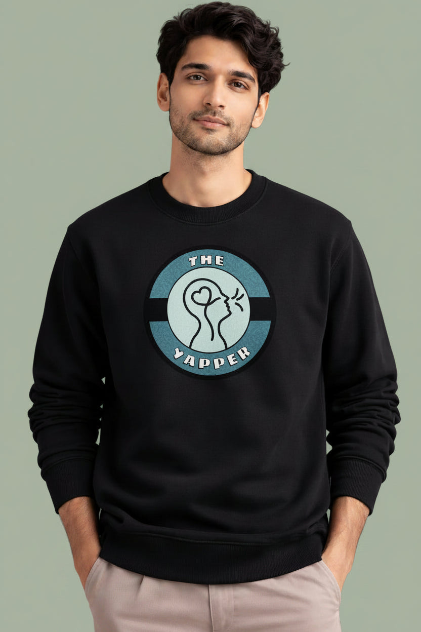 The Yapper Black Sweatshirt