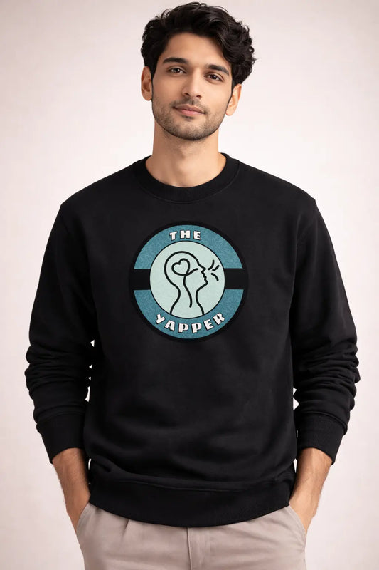 The Yapper Black Sweatshirt
