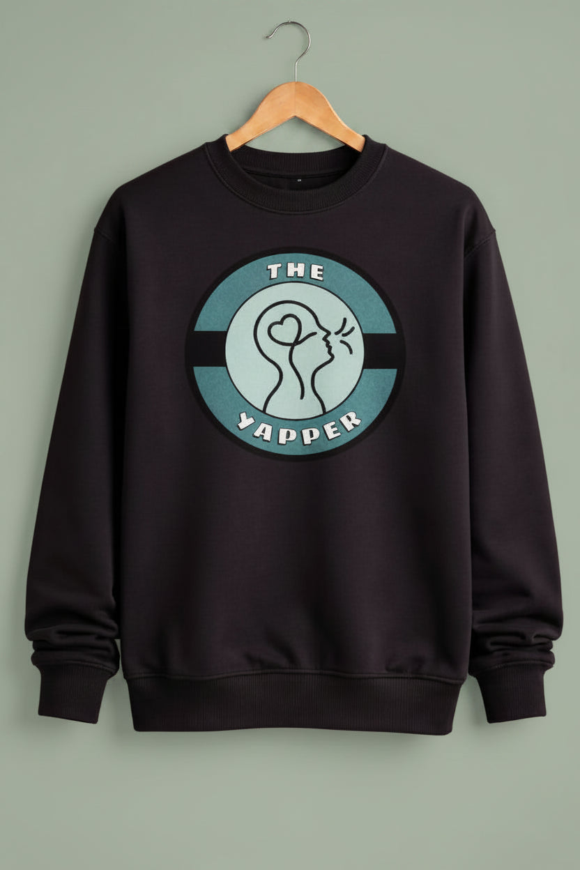 The Yapper Black Sweatshirt