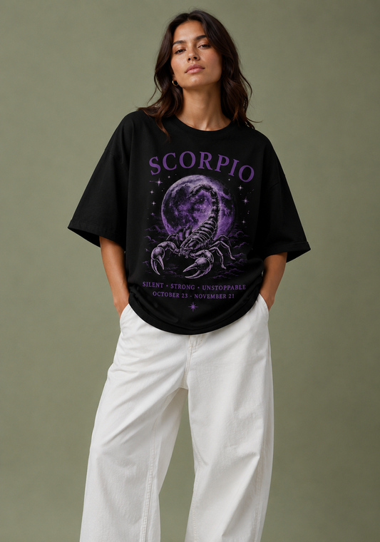 Scorpio Zodiac Premium Oversized T-Shirt