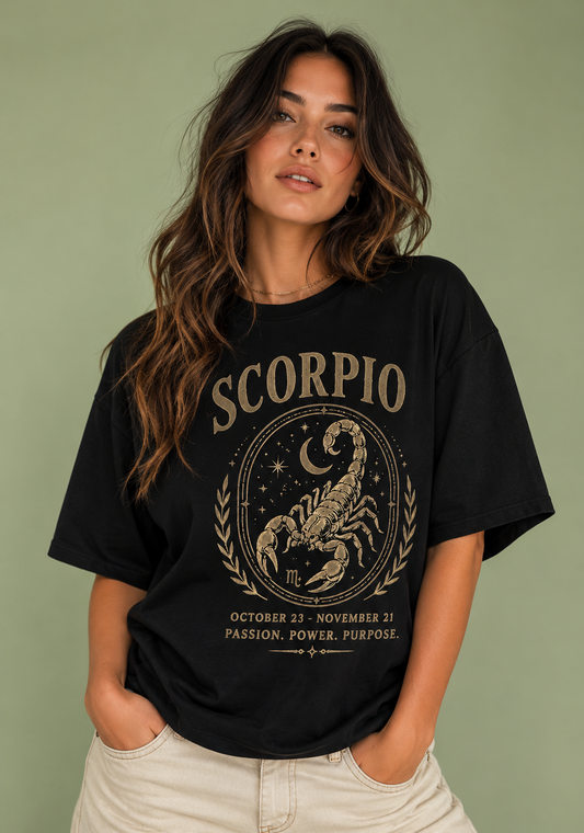 Scorpio Astrology Premium Oversized T-Shirt