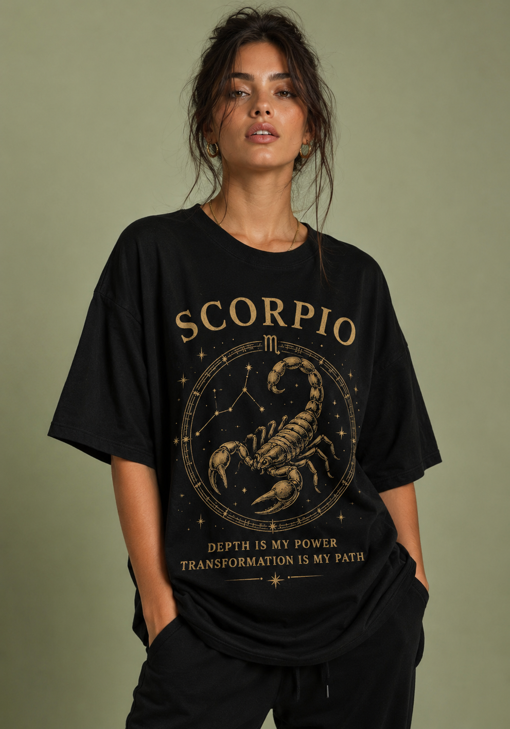 Scorpio Constellation Premium Oversized T-Shirt