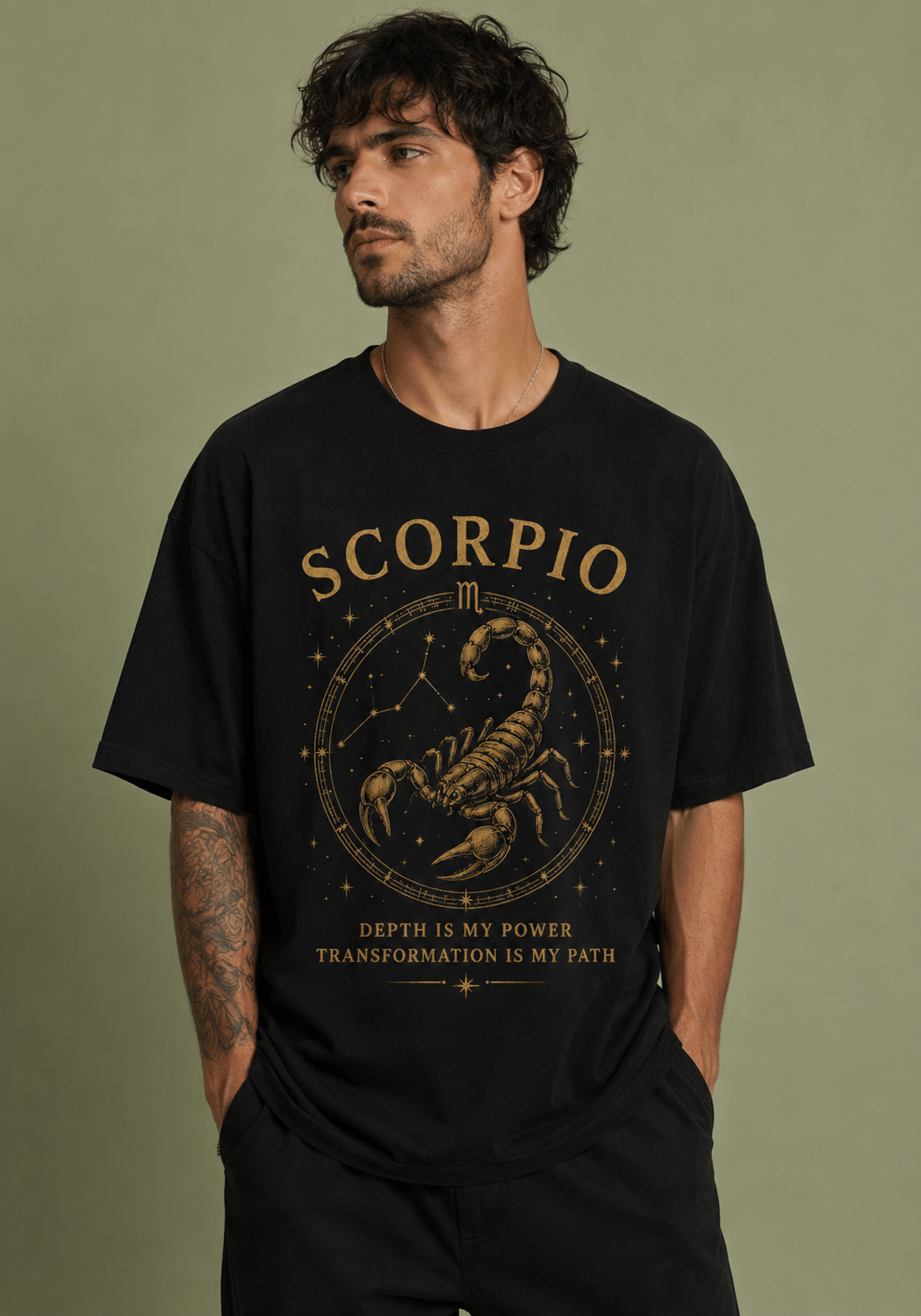 Scorpio Constellation Premium Oversized T-Shirt