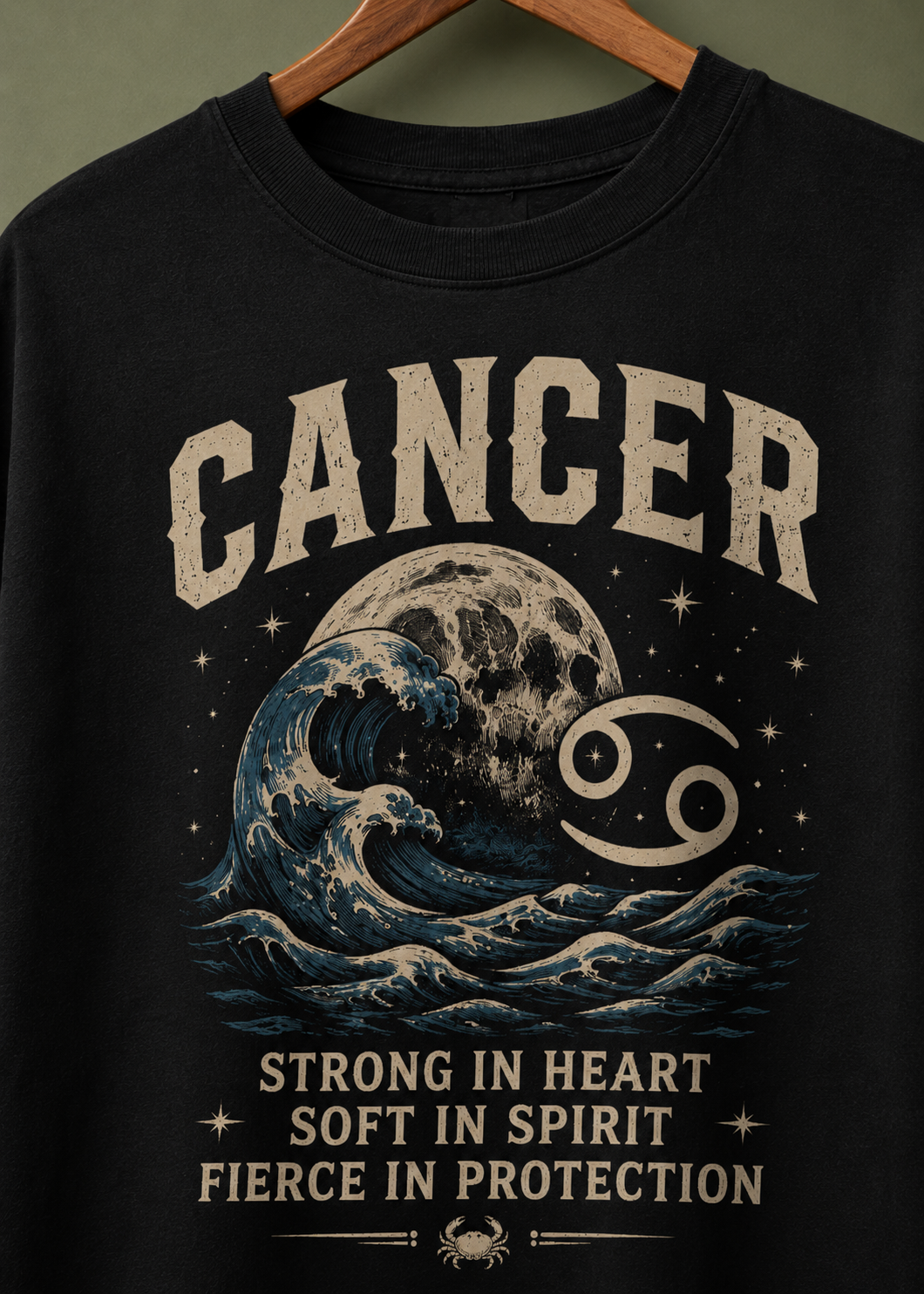 Cancer Zodiac Premium Oversized T-Shirt