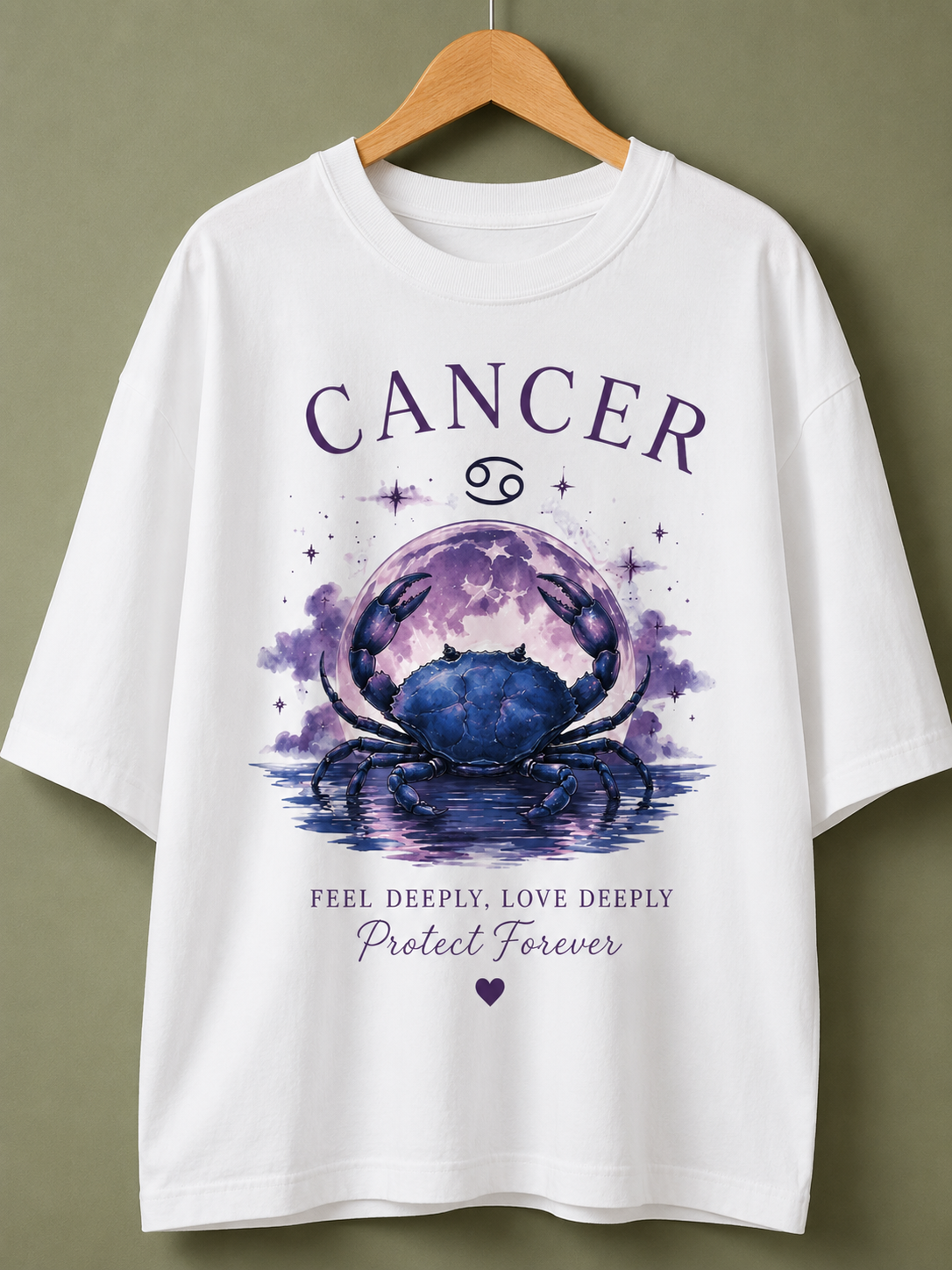 Cancer Moonlit Soul Premium Oversized T-Shirt