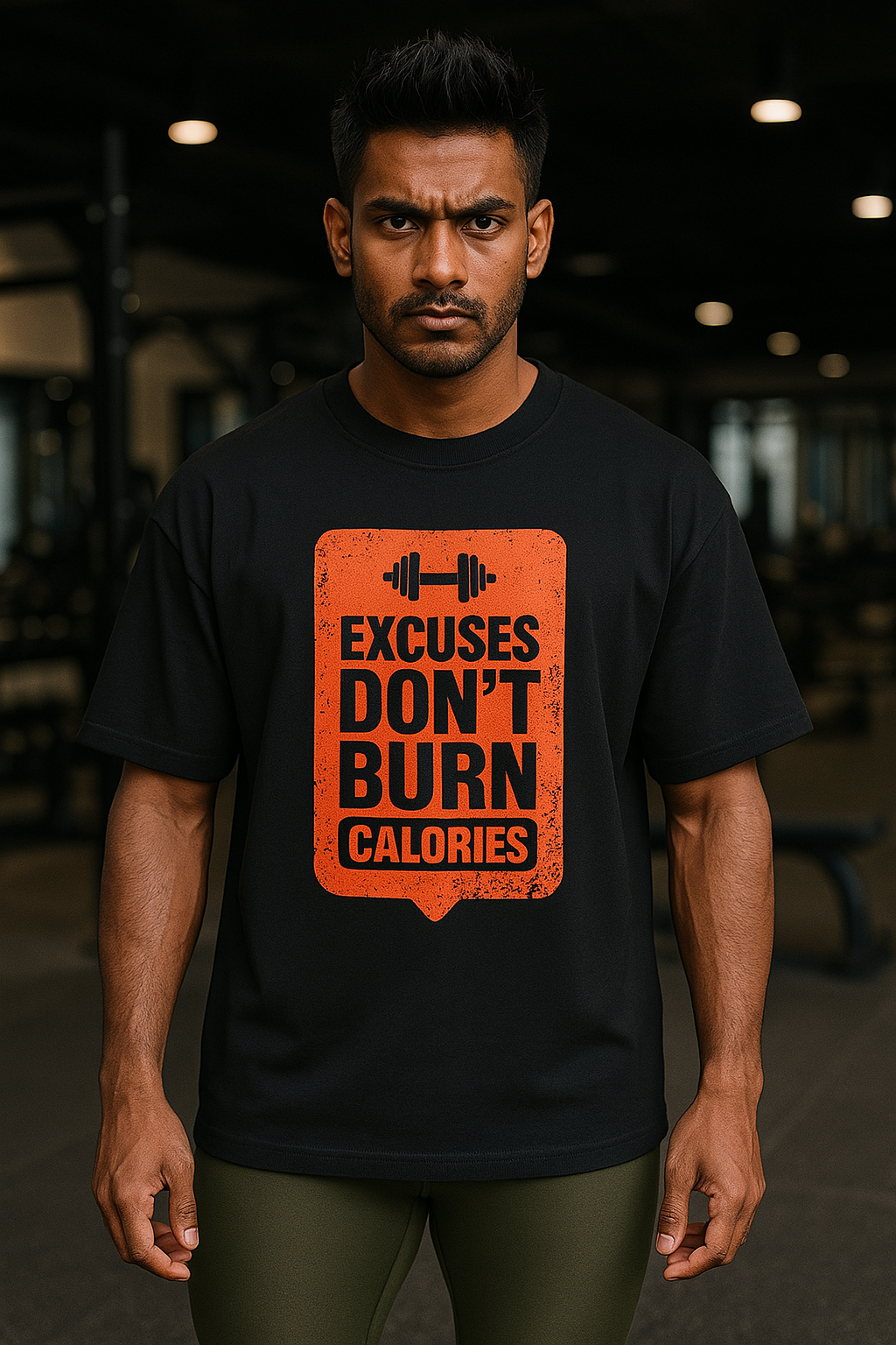 Oversized Unisex T-Shirt – Excuses Don’t Burn Calories