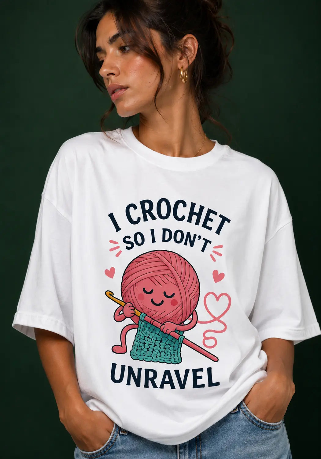 Crochet Artist Unravel Oversized T-Shirt