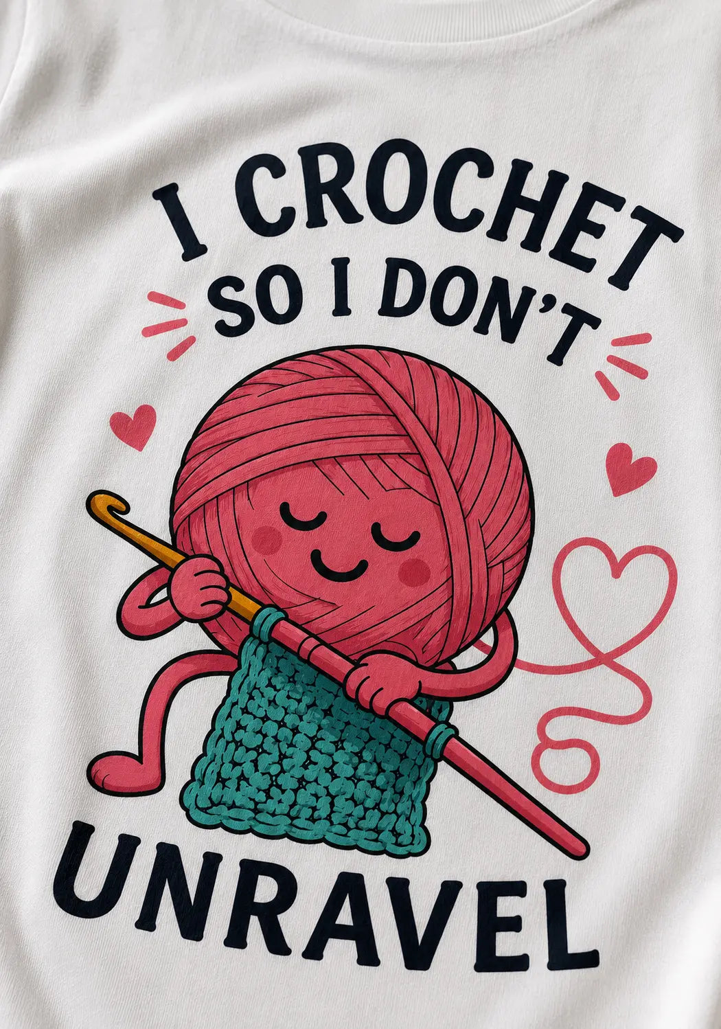 Crochet Artist Unravel Oversized T-Shirt