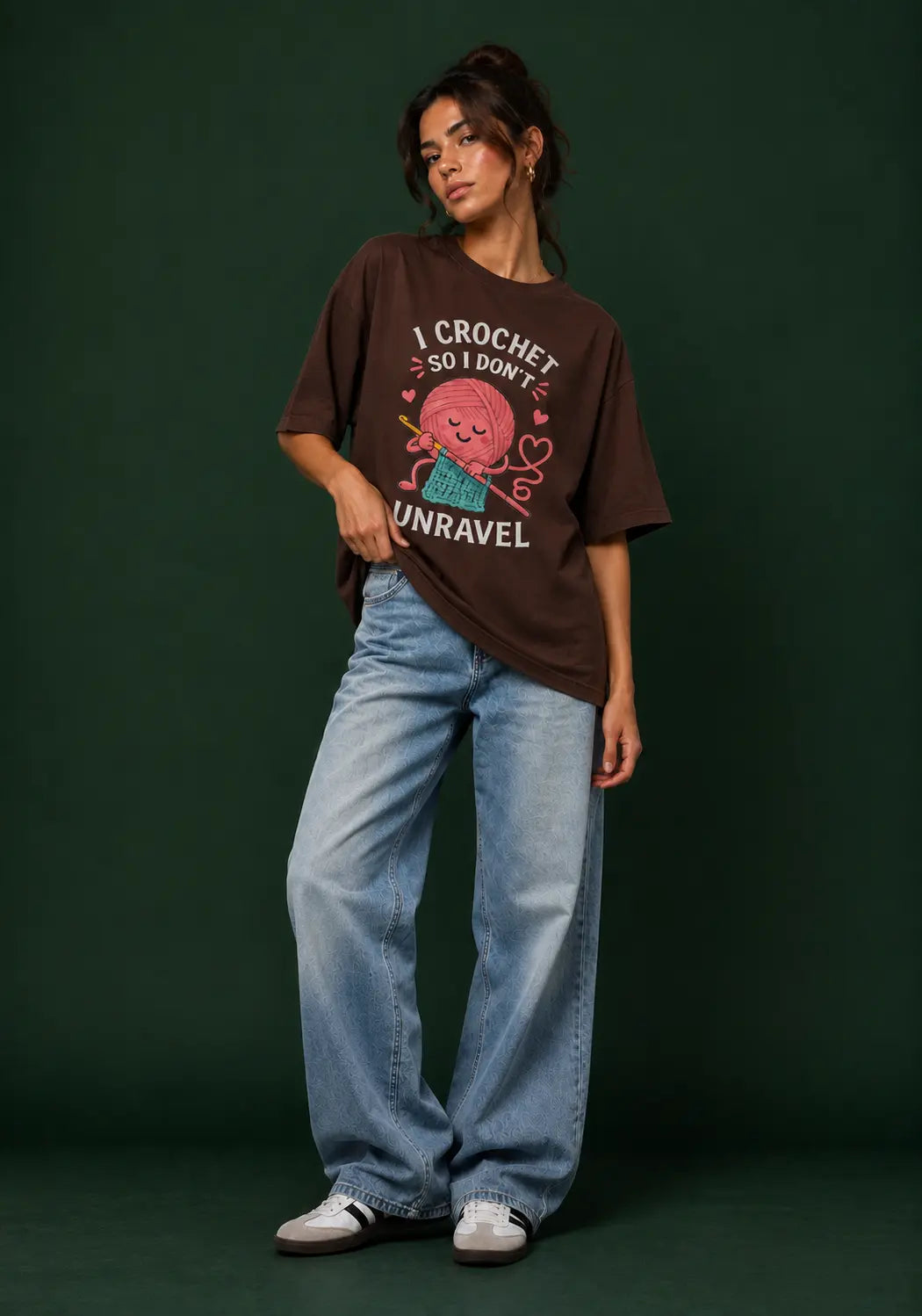 Crochet Artist Unravel Oversized T-Shirt