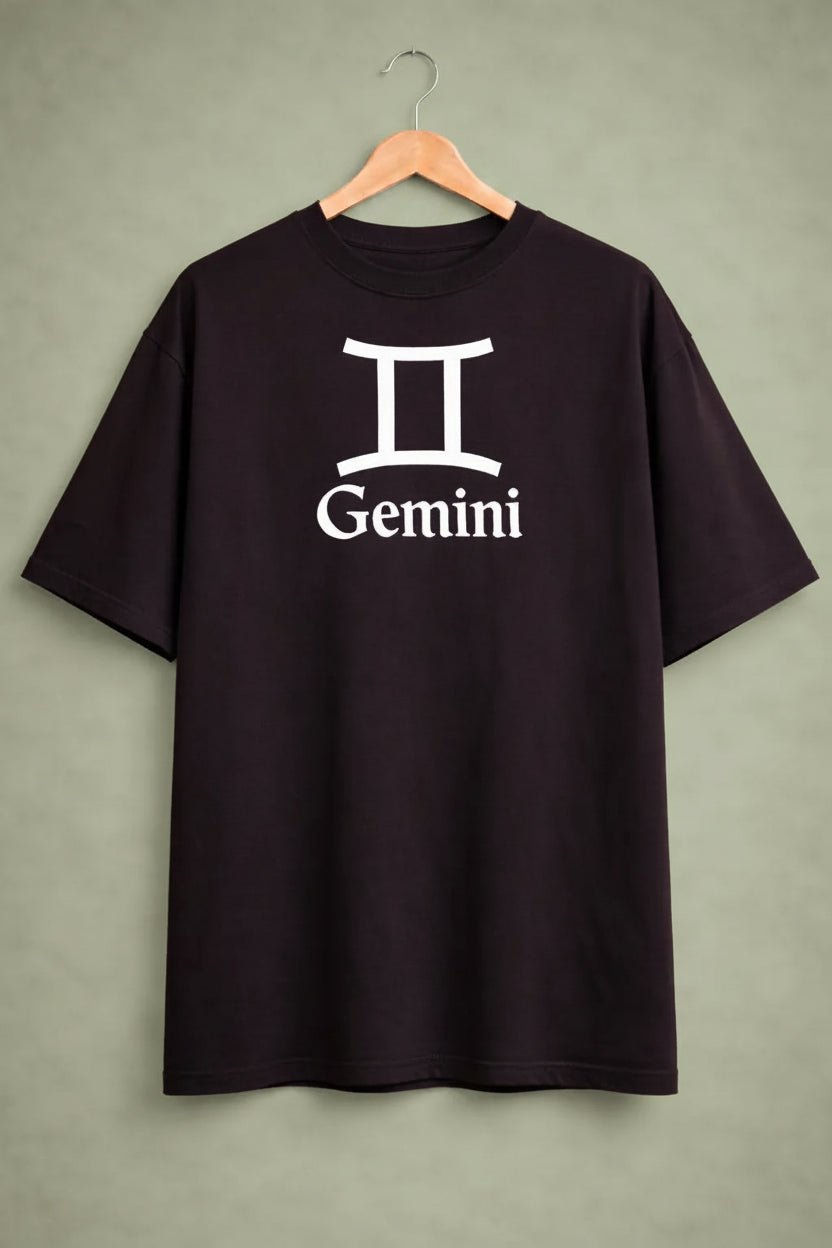 240gsm oversized black t-shirt.
