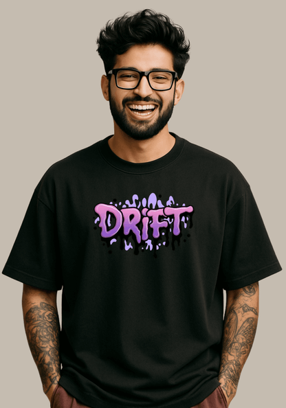DRIFT Drop‑Shoulder Oversized Tee — Navy Edition