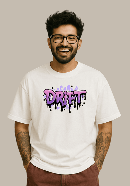 DRIFT Drop‑Shoulder Oversized Tee — Navy Edition