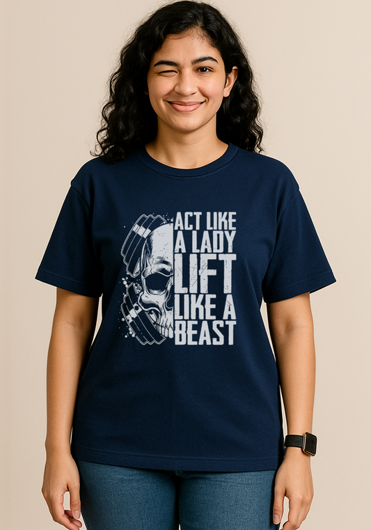 Beast Lady oversized drop shoulder t-shirt