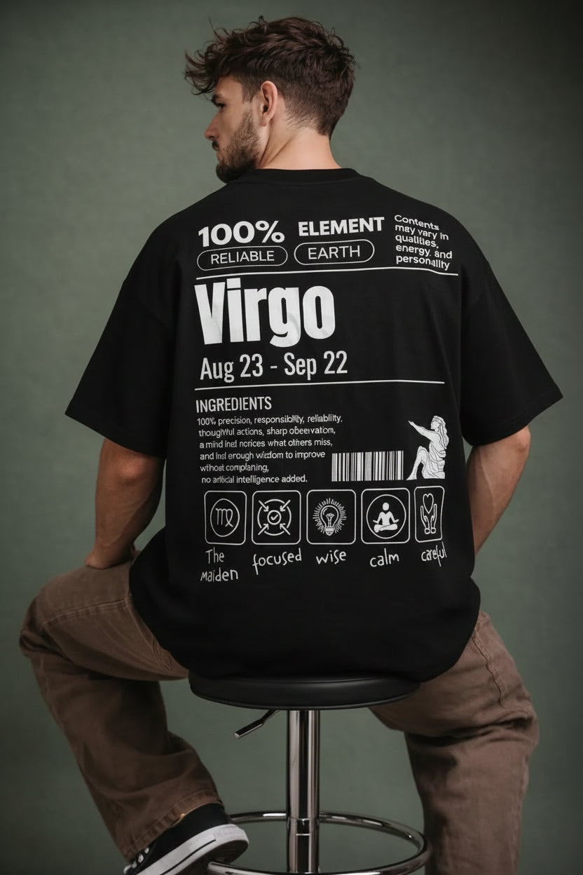 240gsm loopknit oversized black t-shirt