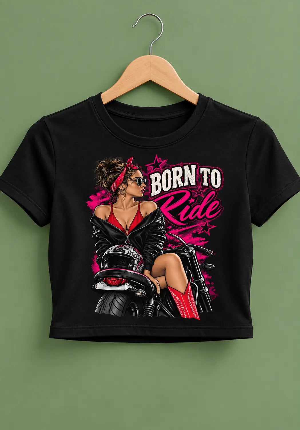 Biker Babe Crop Top