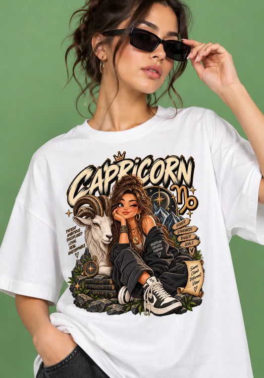 Capricorn Queen Oversized T-Shirt