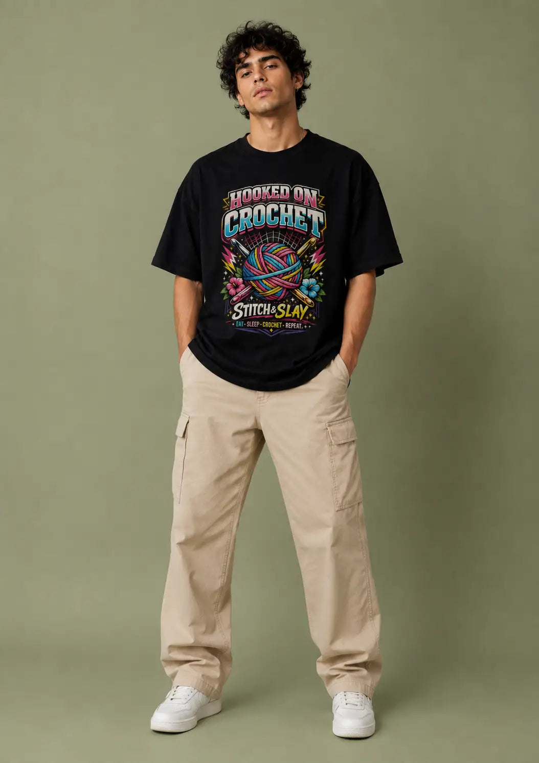 Hooked on Crochet Oversized T-Shirt