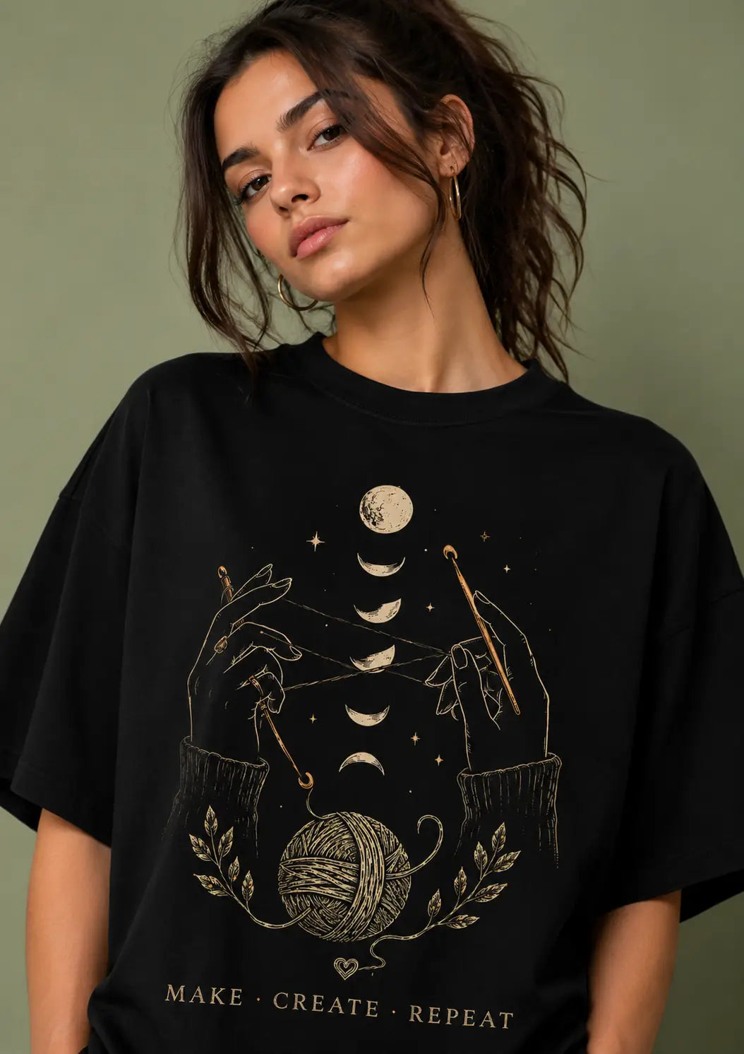 Lunar Stitches Oversized T-Shirt