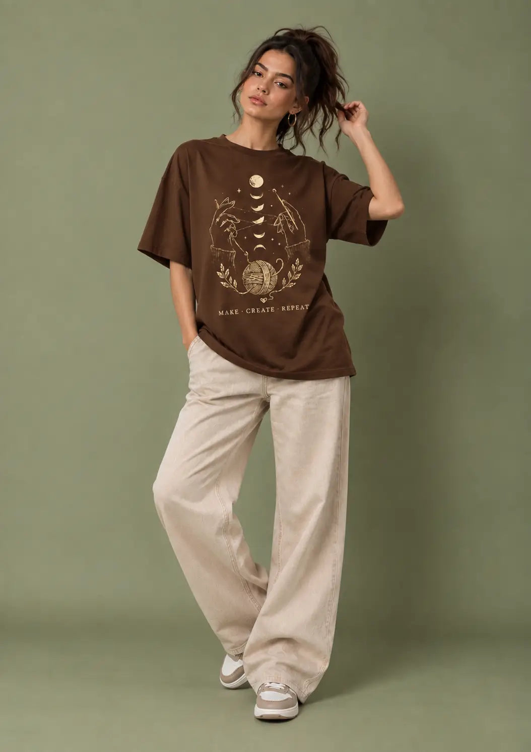 Lunar Stitches Oversized T-Shirt