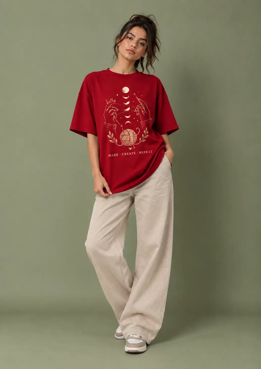 Lunar Stitches Oversized T-Shirt