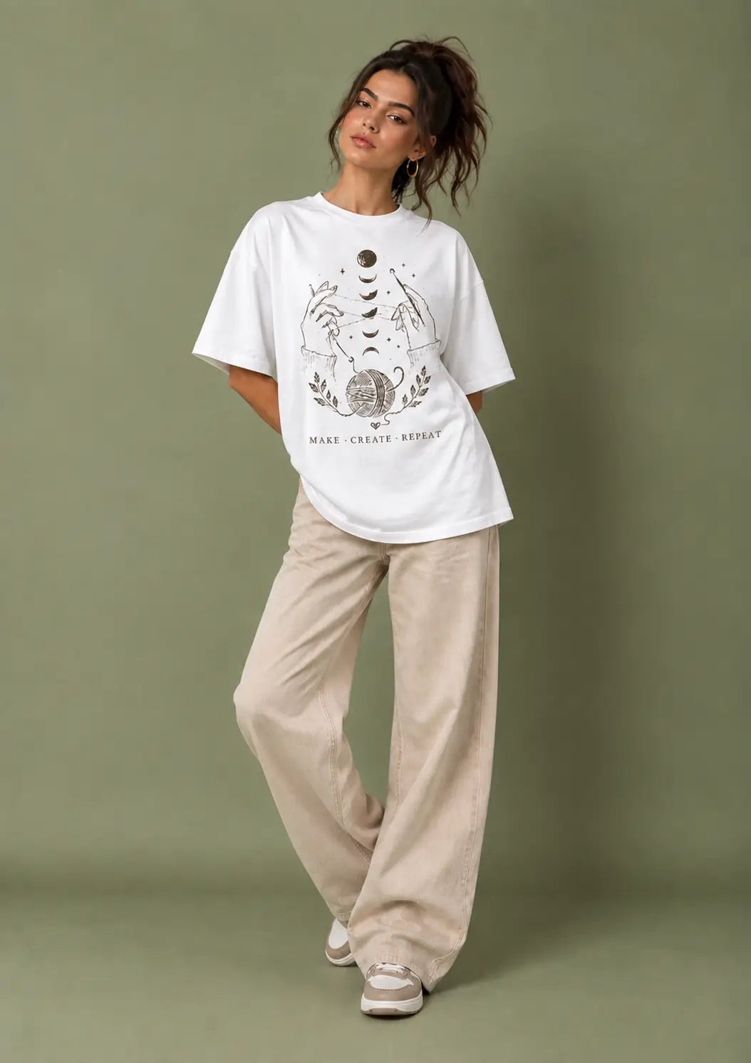 Lunar Stitches Oversized T-Shirt