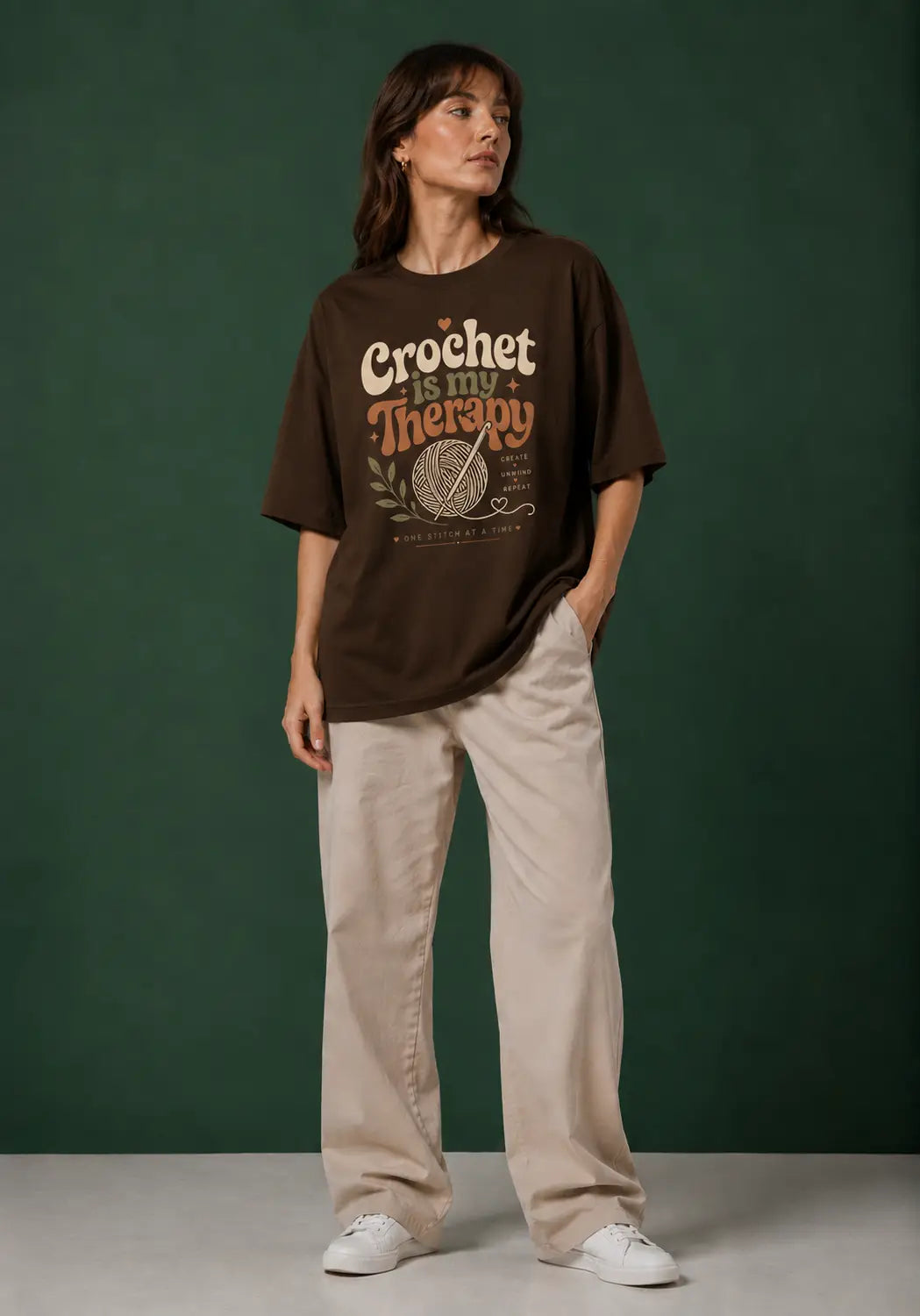 Crochet Therapy Oversized T-Shirt