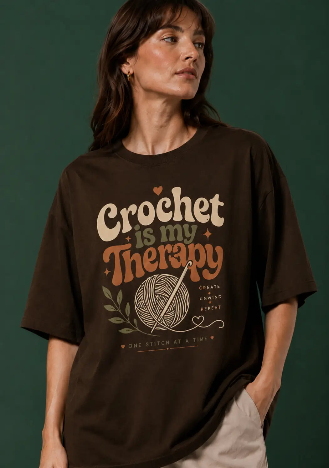 Crochet Therapy Oversized T-Shirt
