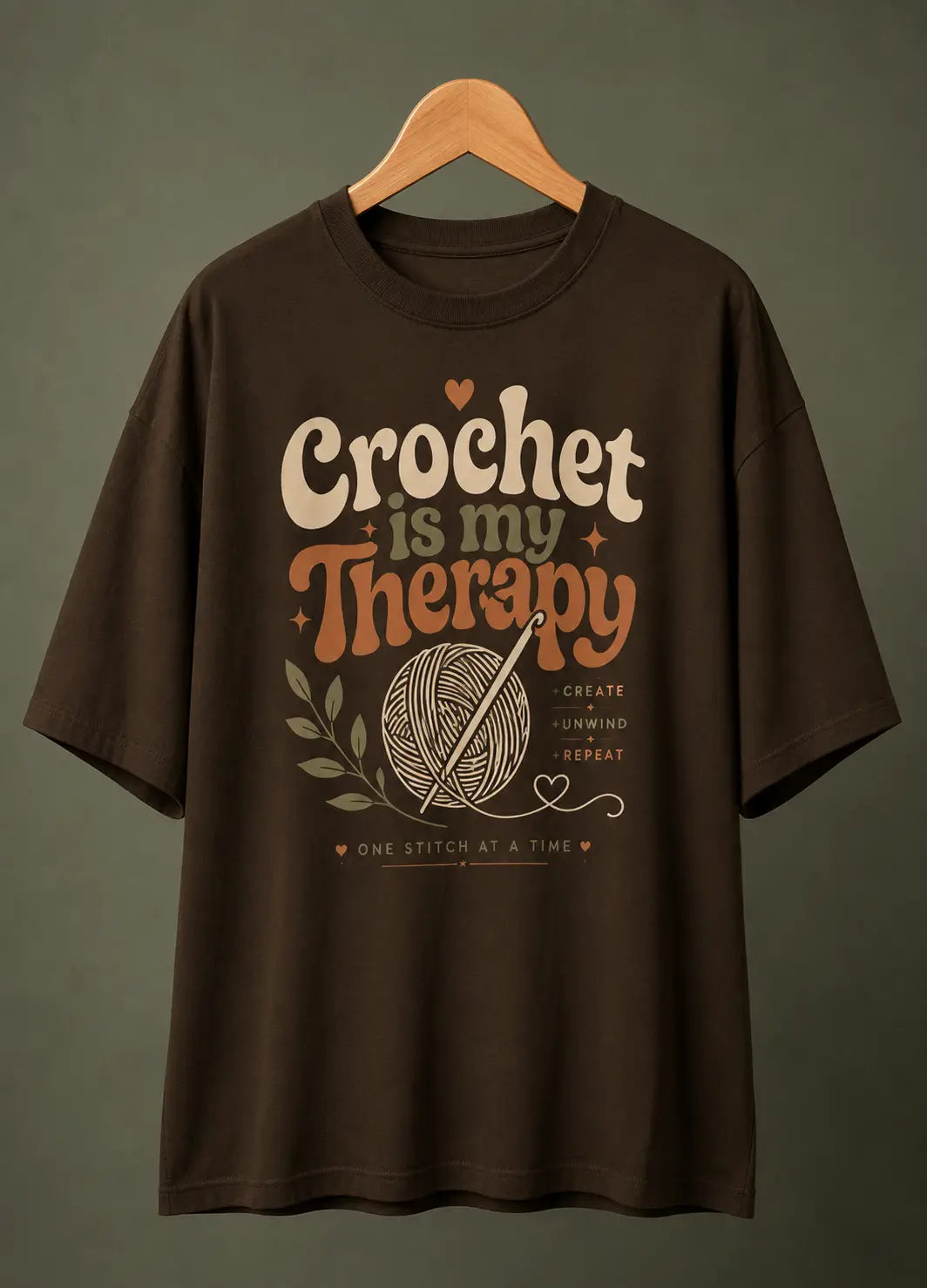 Crochet Therapy Oversized T-Shirt