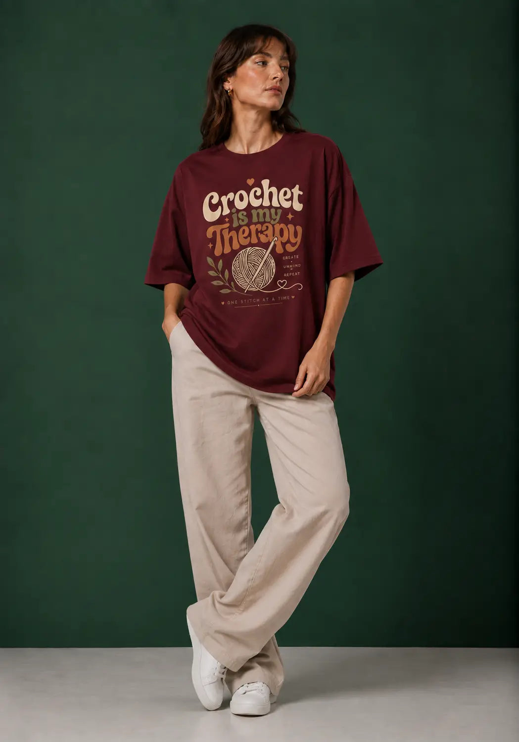 Crochet Therapy Oversized T-Shirt
