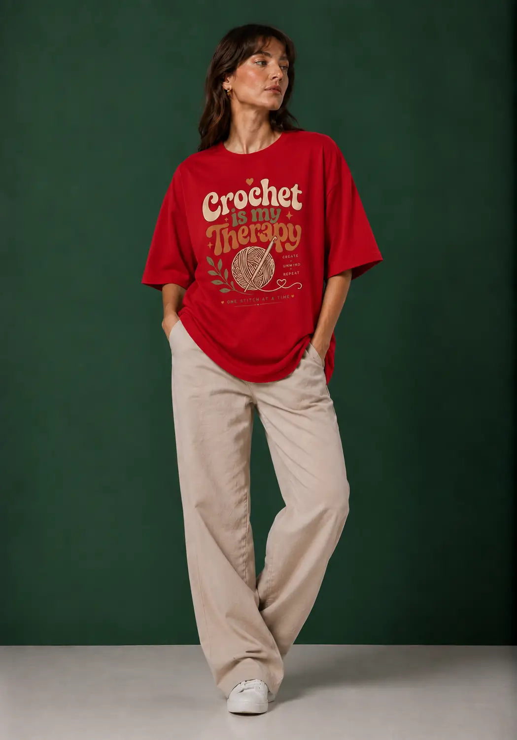 Crochet Therapy Oversized T-Shirt