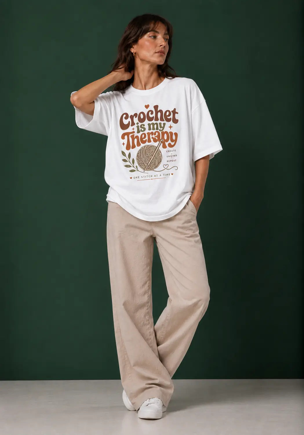 Crochet Therapy Oversized T-Shirt