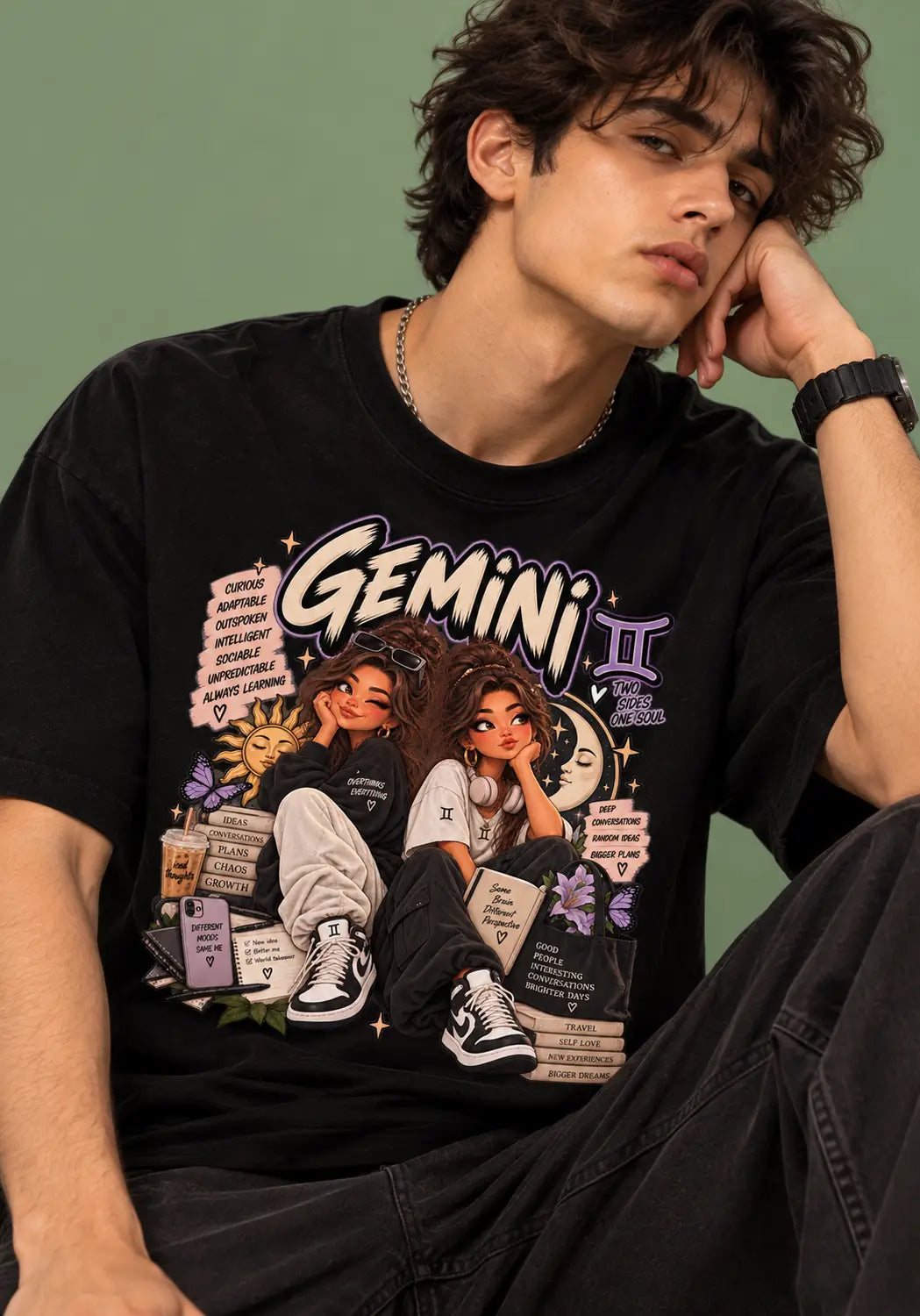 Gemini Girl Oversized T-Shirt