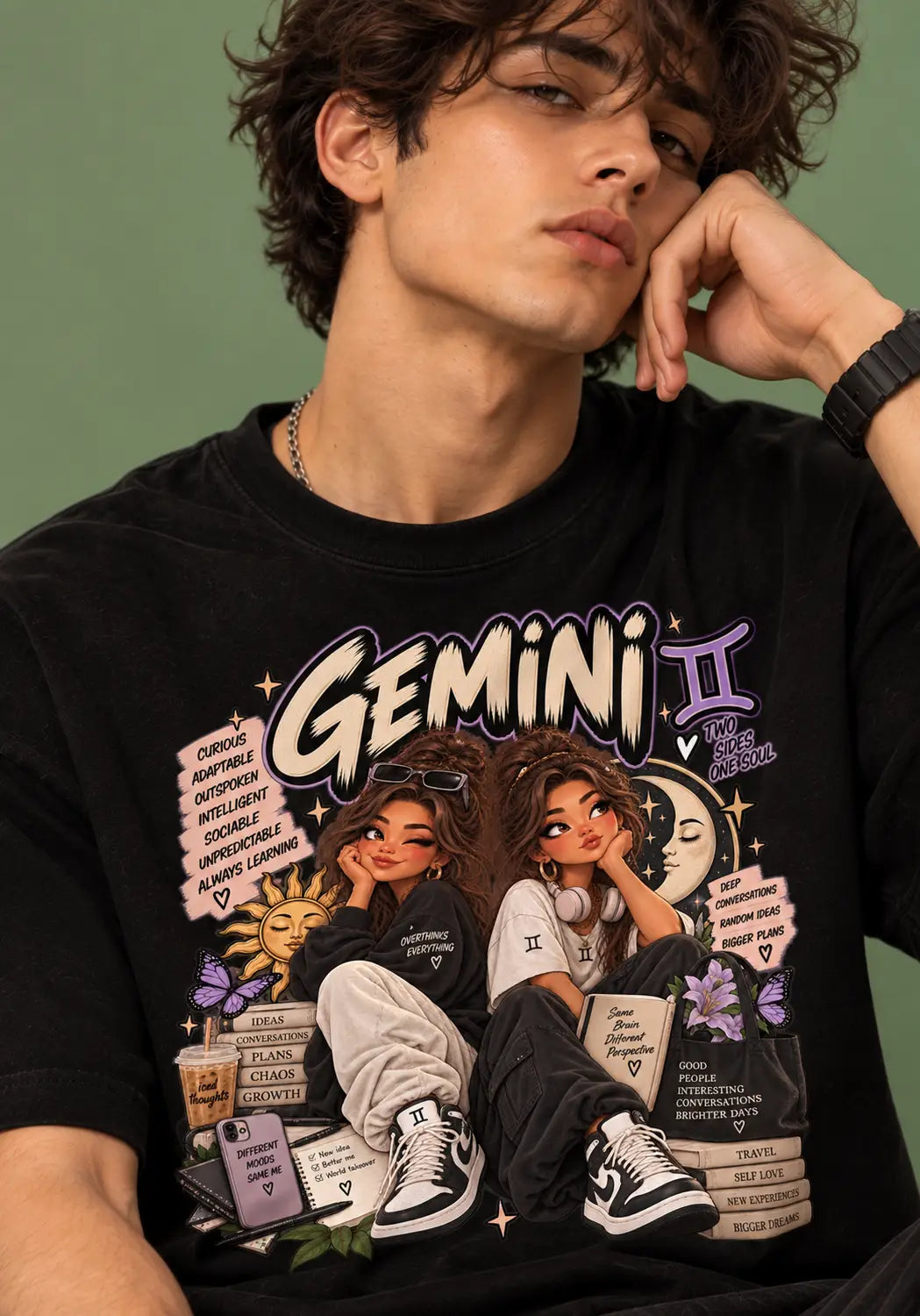 Gemini Girl Oversized T-Shirt