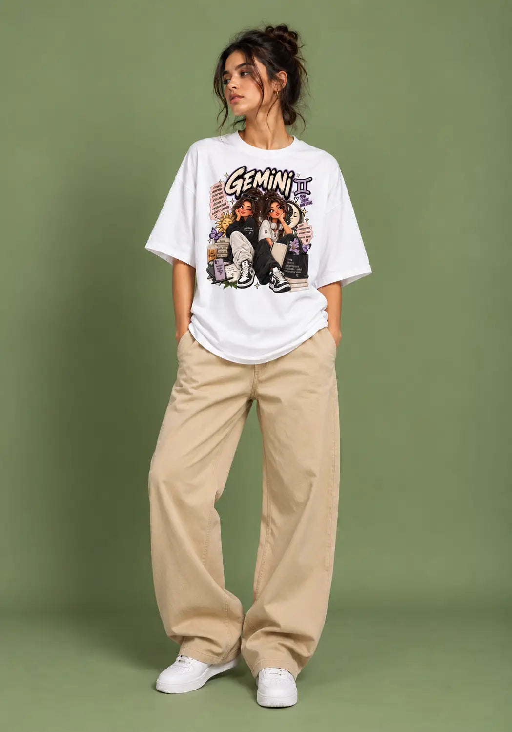Gemini Girl Oversized T-Shirt