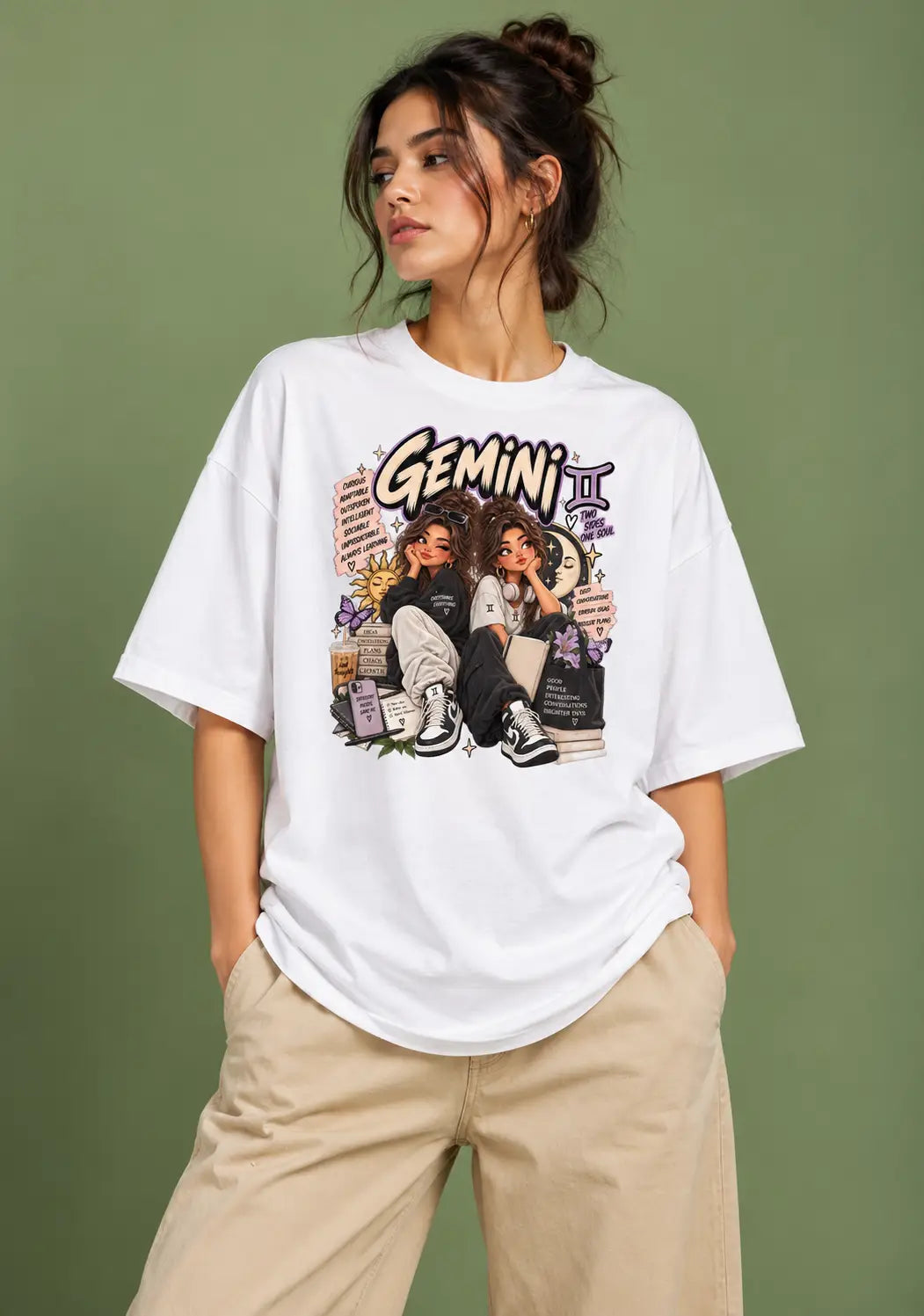 Gemini Girl Oversized T-Shirt