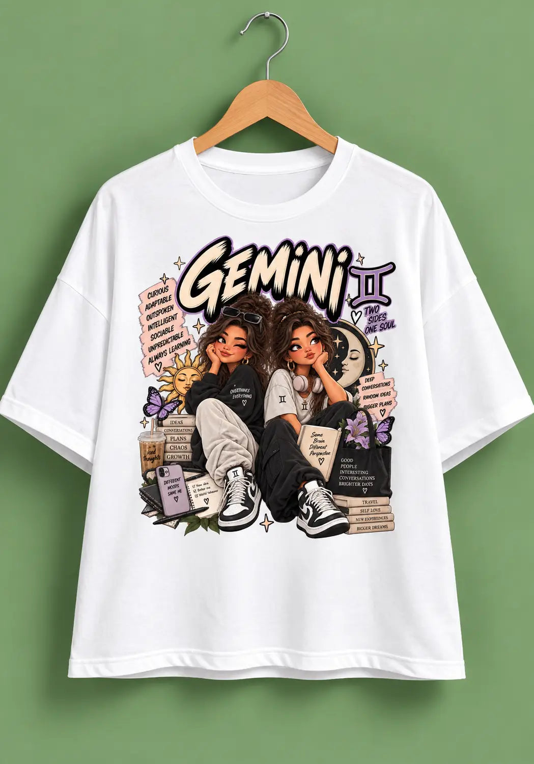 Gemini Girl Oversized T-Shirt