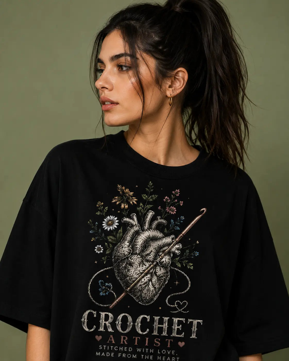Hook & Heart Oversized T-Shirt
