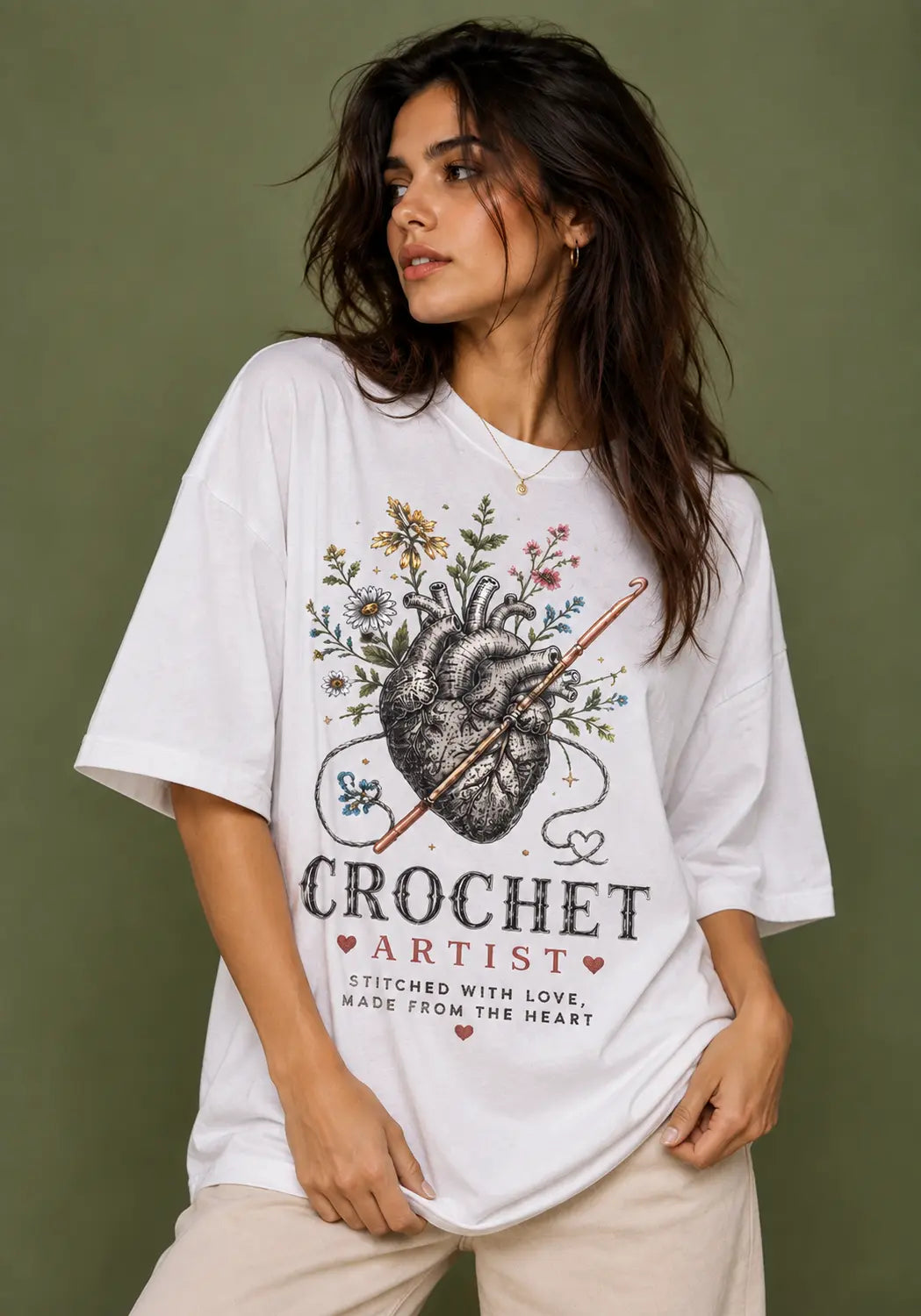 Hook & Heart Oversized T-Shirt