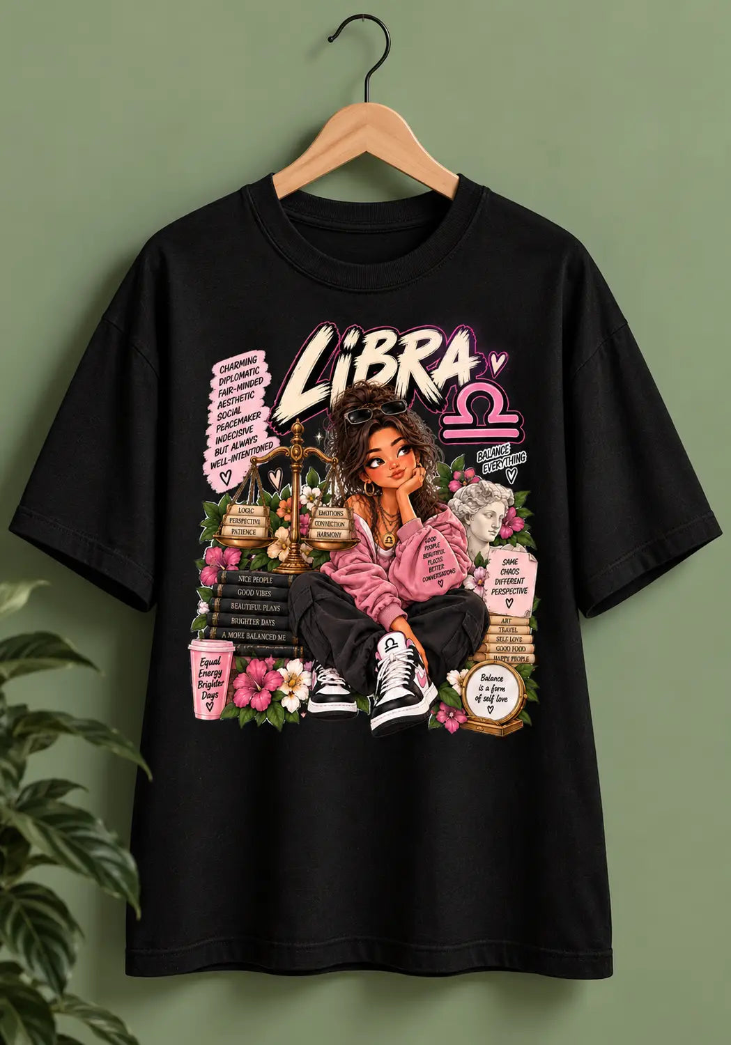 Libra Girl Energy Oversized T-Shirt