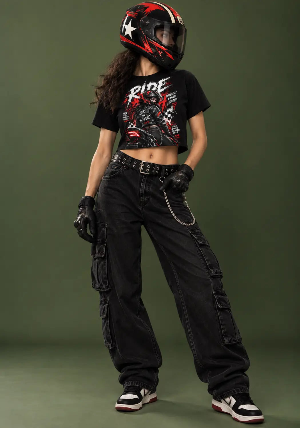 Girl on Wheels Crop Top