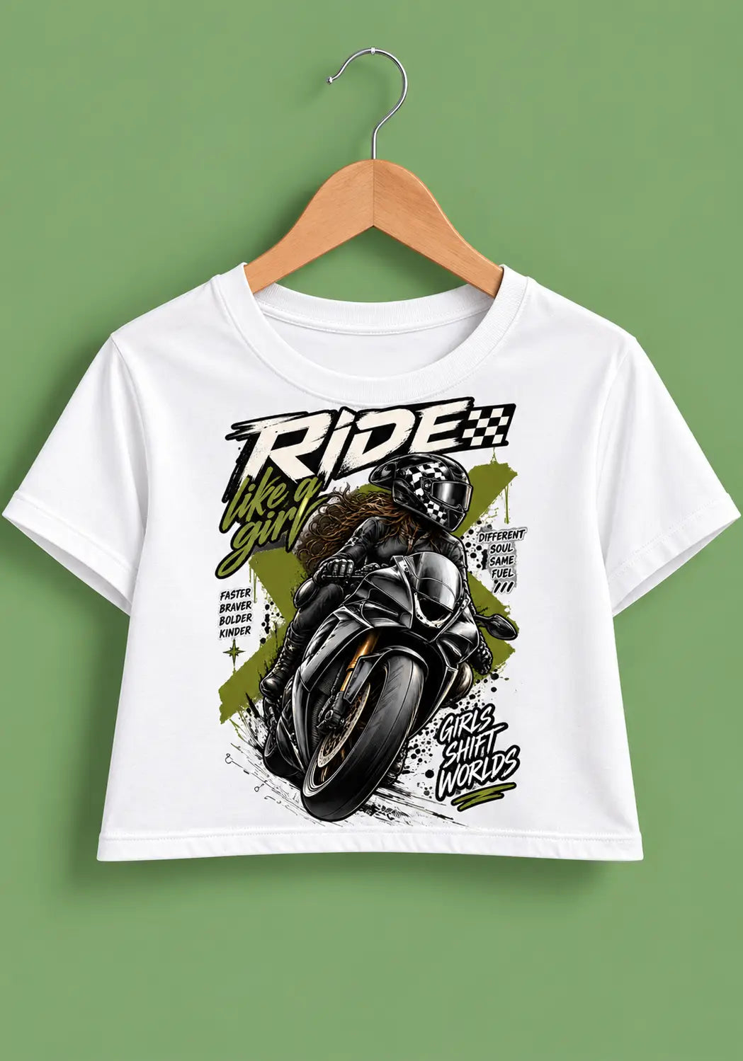 Ride Like a Girl Crop Top