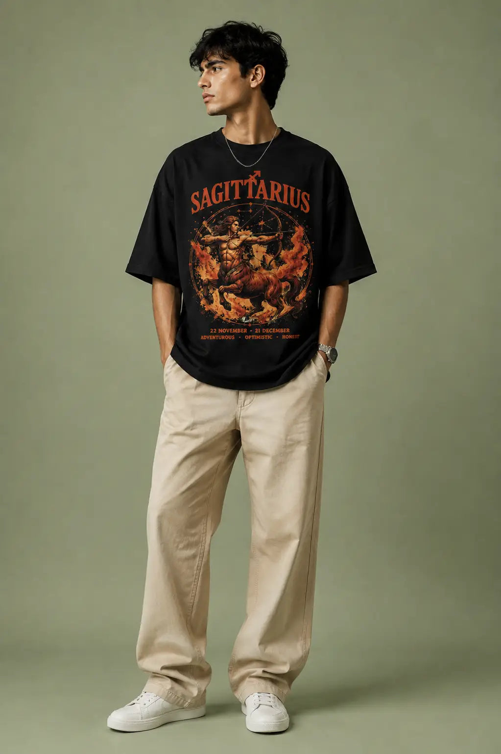Sagittarius Zodiac Oversized T-Shirt