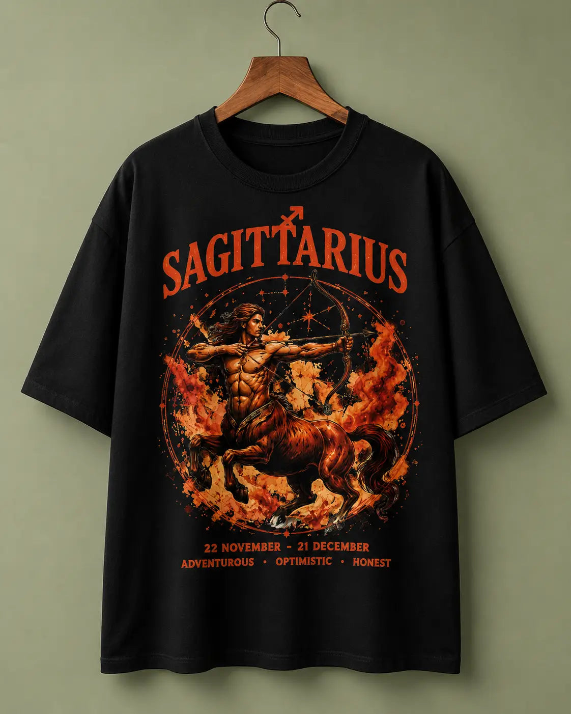 Sagittarius Zodiac Oversized T-Shirt