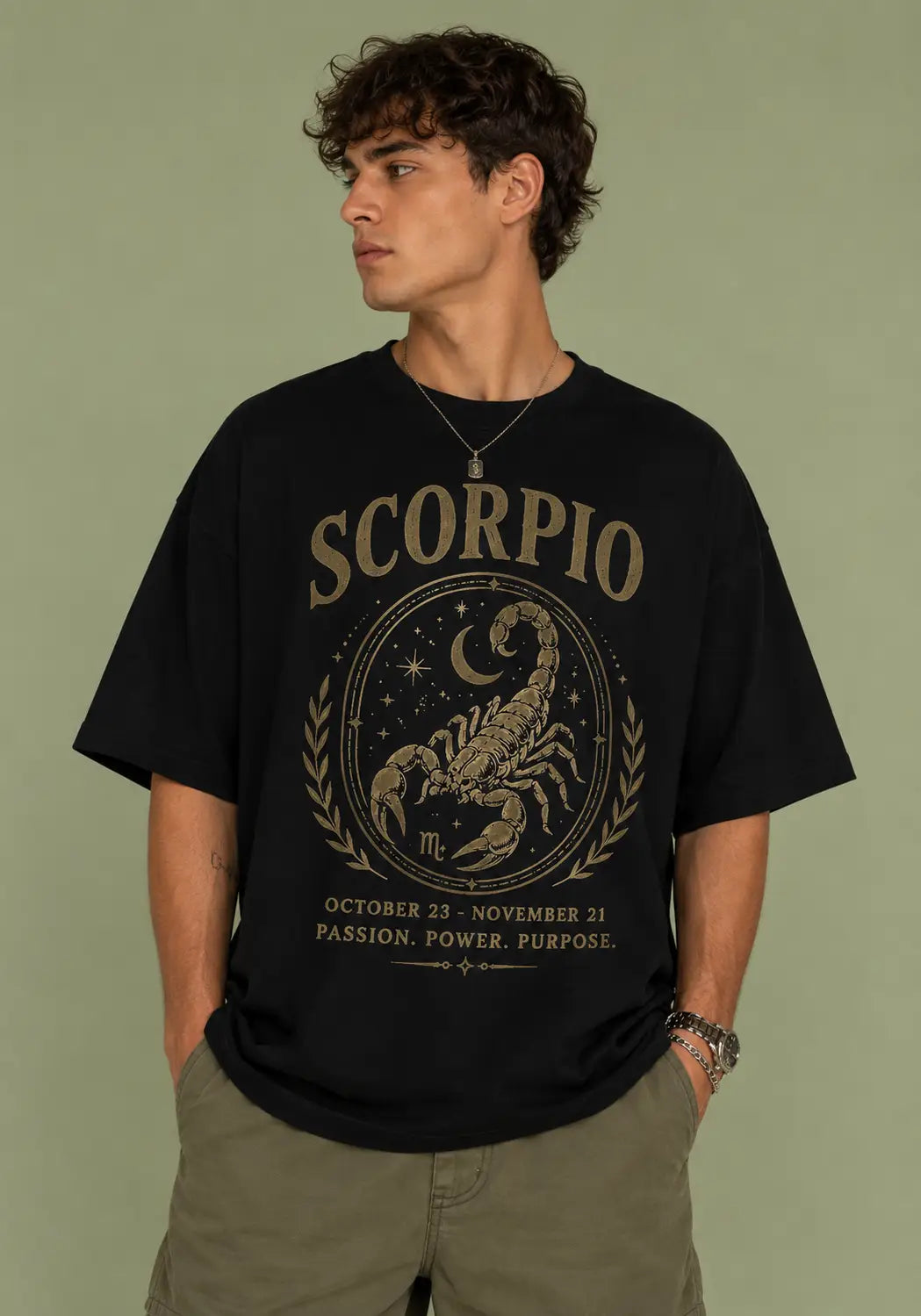 Scorpio Passion Zodiac Oversized T-Shirt