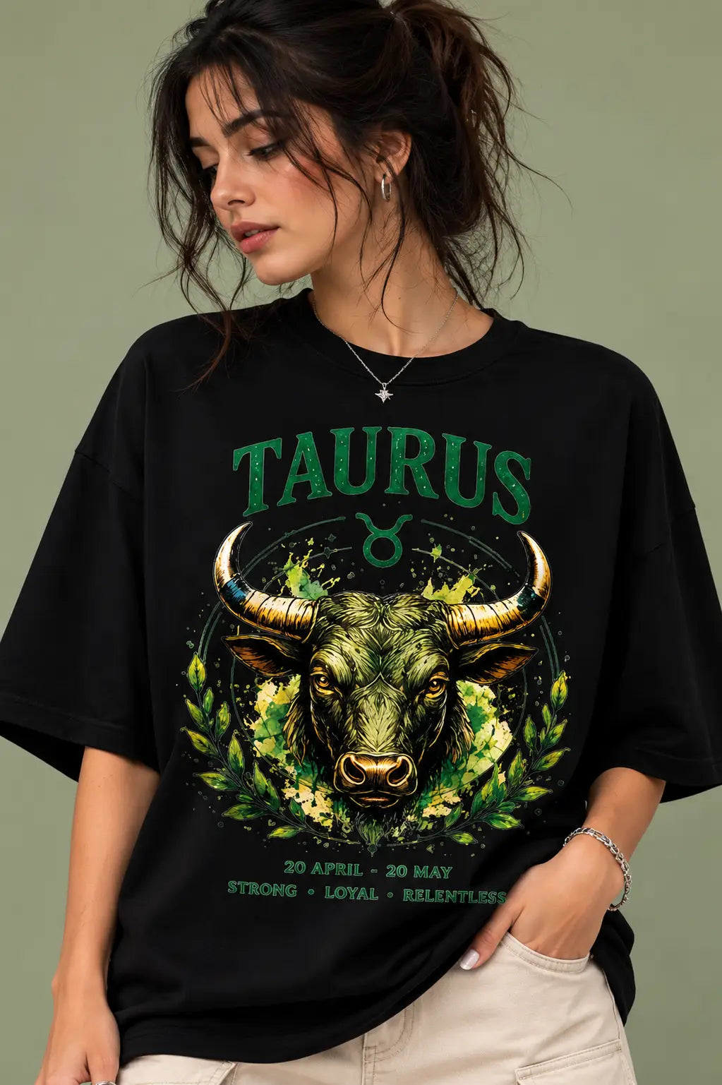 Taurus Strength Bull Oversized T-Shirt